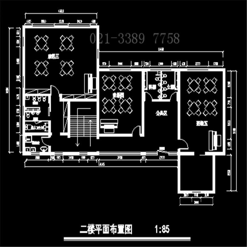 餐饮楼位于中国上海 CAD全套甲级设计资质设计图审报备