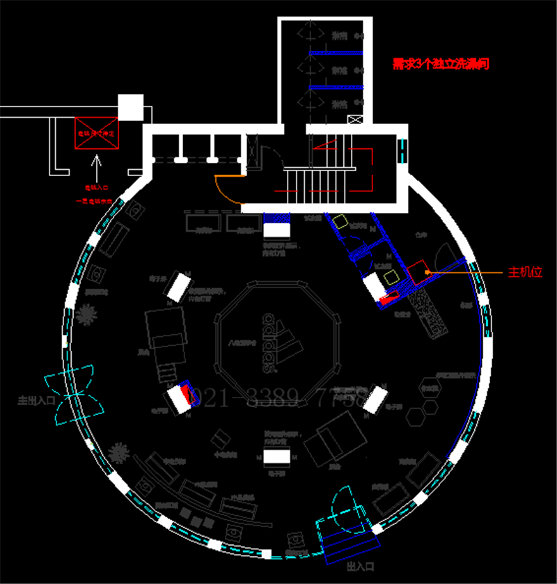 阿迪达斯商场建筑结构 房屋建筑设计 CAD全套甲级设计资质(图2)