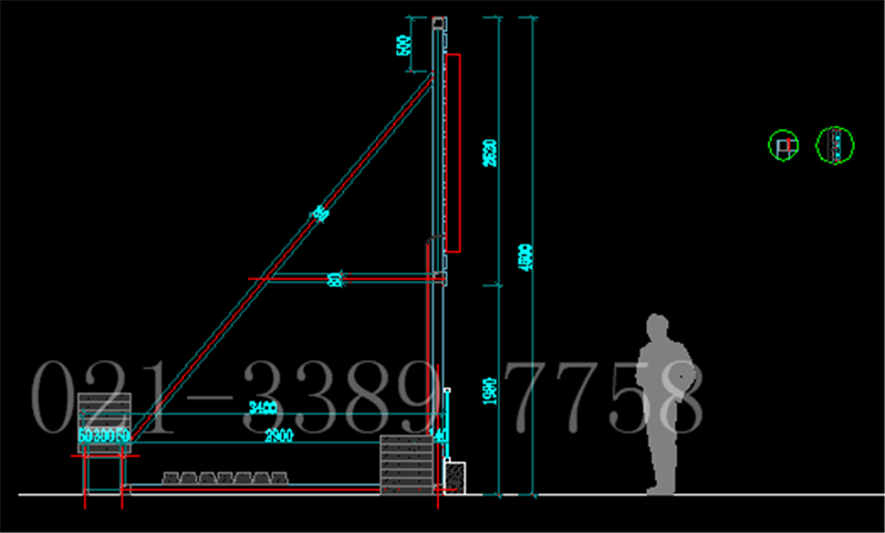  招牌钢结构 房屋建筑设计 CAD全套甲级设计资质(图4)