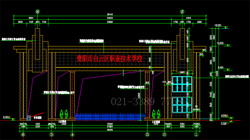 学校建筑结构 房屋建筑设计 CAD全套甲级设计资质(图2)