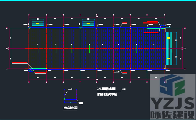 某央企机场工装设备棚项目-建筑图赏析(图3)