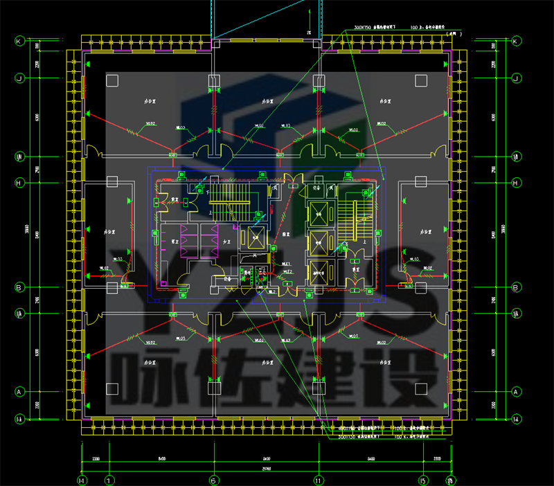 美丽新疆哈密市足浴养生馆电气设计图(图4)