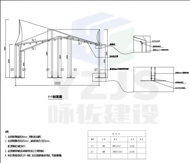 深圳彪马展厅结构设计图(图6)