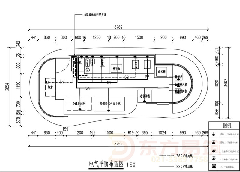 甜品店各专业施工图案例分享(图4)