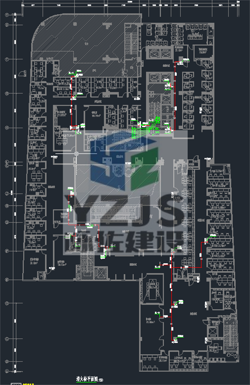 青少年培训机构整层消防给排水设计(图5)