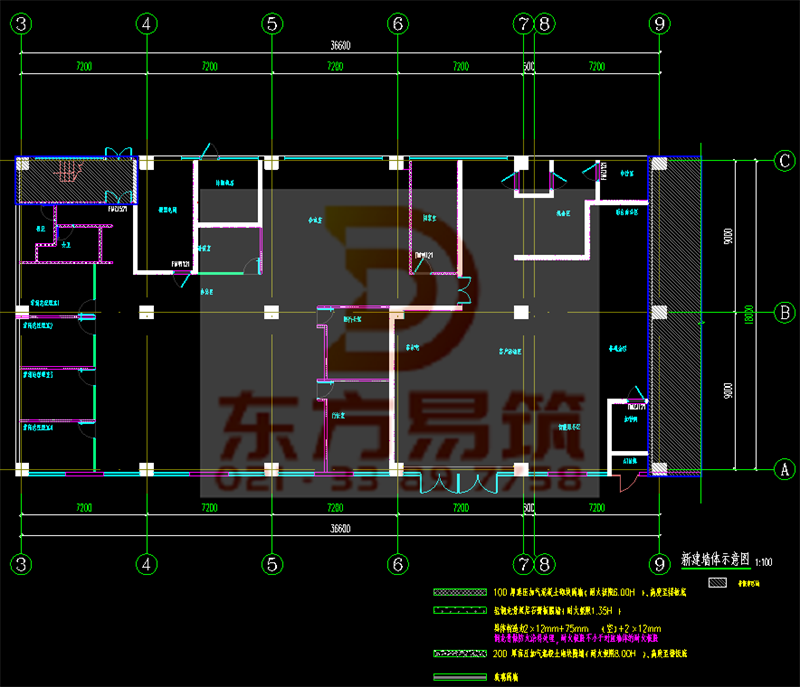 魔都商业银行建筑平面设计(图4)