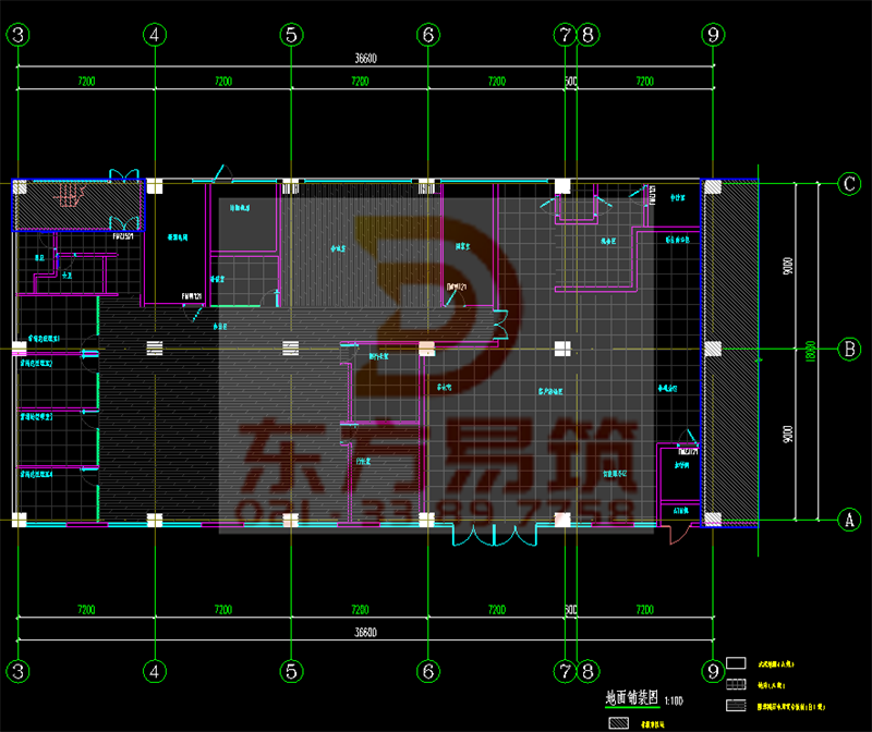 魔都商业银行建筑平面设计(图5)